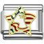 US flag and eagle charms