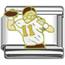 football Italian charms