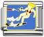 water skiing Italian charms