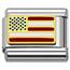 US flag Italian charms