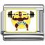 weight lift Italian charms