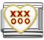 xoxo Italian charm