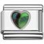 heart shell Italian charms