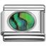 oval shell Italian charms