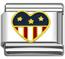 heart us flag charms