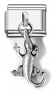 Dangling lizard Italian charms