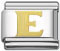 Italian charm letter E