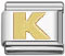 Italian charm letter K