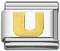 Italian charm letter U
