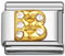 Rhinestone alphabet B Italian charms