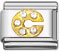 Rhinestone letter C charms