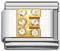 Rhinestone letter E Italian charms