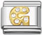 Rhinestone letter g Italian charms