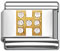 Rhinestone letter H Italian charms