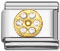 Rhinestone letter O Italian charms