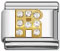 Rhinestone letter R Italian charms