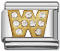 Rhinestone letter W Italian charms