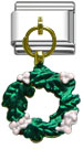 Dangle Christmas wreath charms