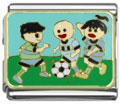 Playing soccer Italian charms