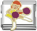 Cheerleader Italian charms