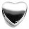 Silver heart bead for 3 mm chain bracelets