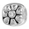 silver flower Italian bead jewelry