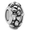 flower silver bead jewelry