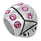 Ladybug silver bead jewelry