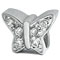 butterfly silver bead jewelry