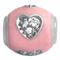 pink epoxy sterling silver charms