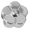 flower silver bead jewelry