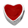 heart silver bead