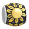 sunflower sterling silver beads for modular jewelry