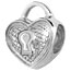 lock sterling silver beads for European modular jewelry