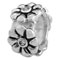 flowers on 925 sterling silver beads for European modular bracelets