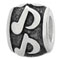 musical note silver bead jewelry