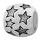 Stars on silver beads for European modular bracelets