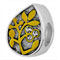 gold plated tree on sterling silver bead