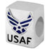 Air Force logo silver charm