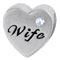 Word wife on 925 sterling silver bead jewelry