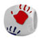 palm printing 925 sterling silver bead for European charm bracelets