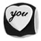 I love you silver bead jewelry