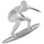 surfer 925 sterling silver bead jewelry