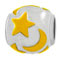 moon and stars on sterling silver bead jewelry