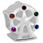 Ferris wheel silver bead for European modular bracelets