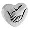 holding hands silver beads for charm bracelets