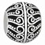 Ying yangs sign silver bead jewelry