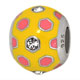 yellow silver bead charm jewelry