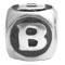 Wholesale 925 sterling silver alphabet beads B for personalized jewelry