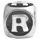 Wholesale 925 sterling silver alphabet beads W for personalized jewelry